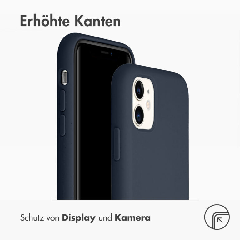 Accezz Liquid Silicone Backcover Apple iPhone 11 - Blauw - Afbeelding 9