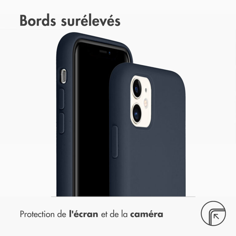 Accezz Liquid Silicone Backcover Apple iPhone 11 - Blauw - Afbeelding 6
