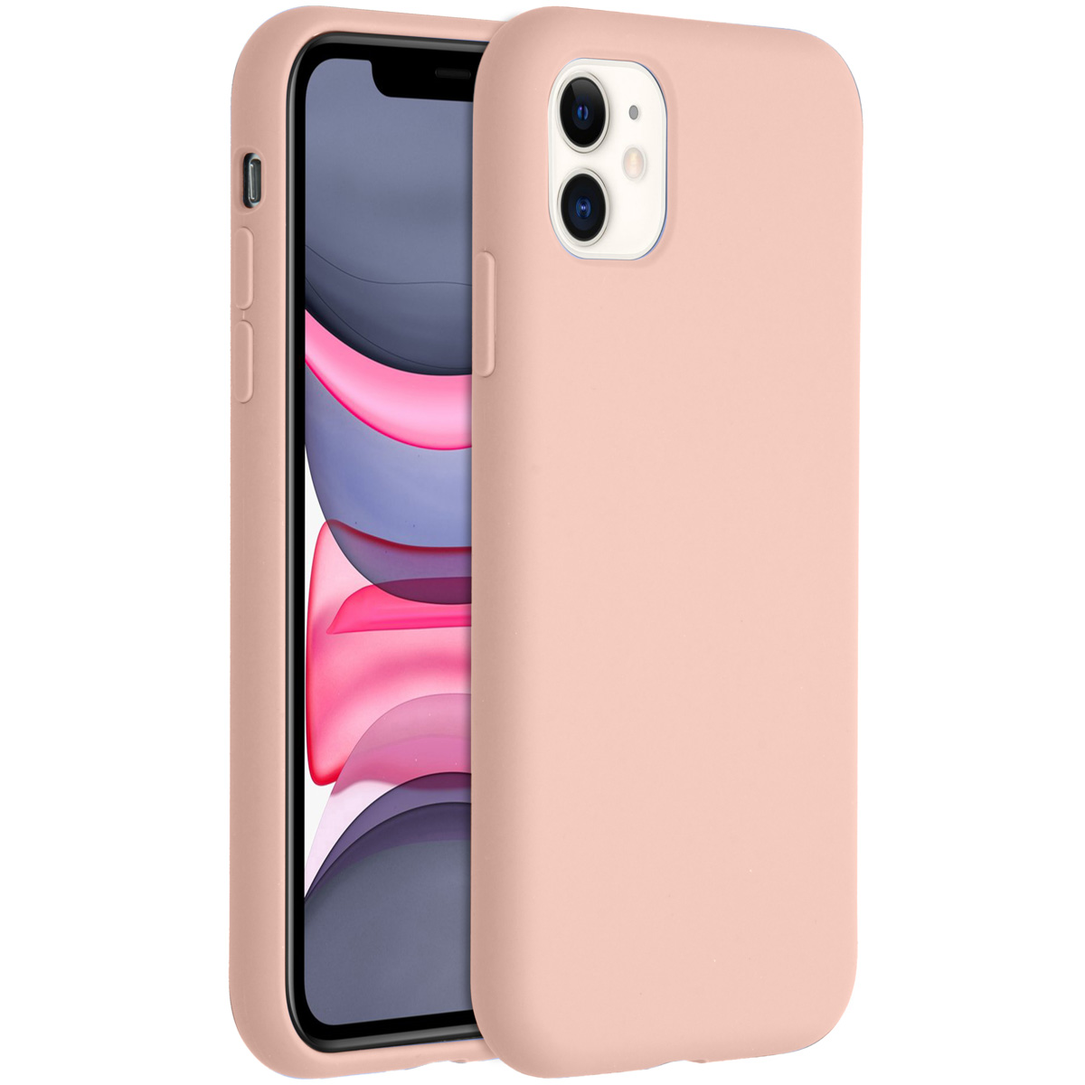 Accezz Liquid Silicone Backcover Apple iPhone 11 – Roze