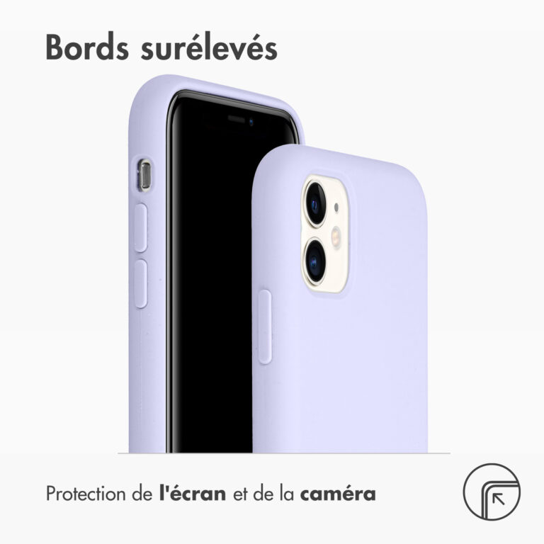 Accezz Liquid Silicone Backcover Apple iPhone 11 - Paars - Afbeelding 9