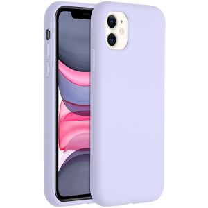 Accezz Liquid Silicone Backcover Apple iPhone 11 - Paars