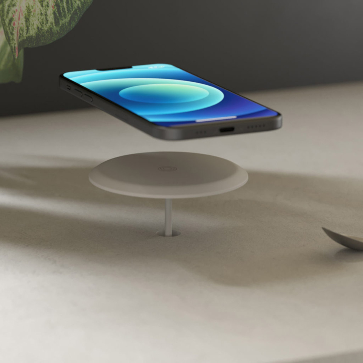 Zens Draadloze oplader inbouw model - PuK serie - 15 Watt - Wit - Afbeelding 3