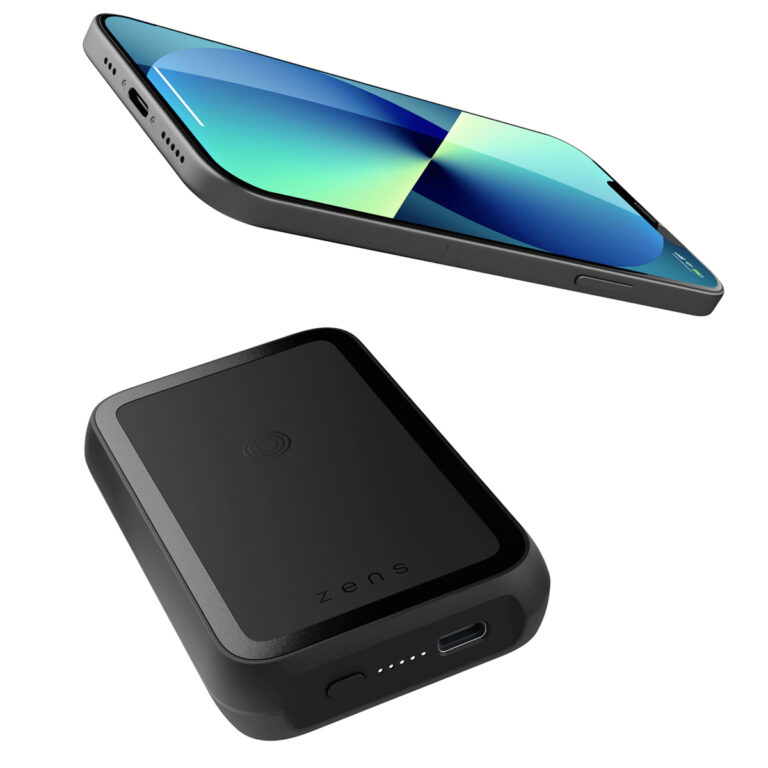 Zens Magnetische powerbank met standaard - Geschikt voor MagSafe en Qi2 - 4.000 mAh - Zwart - Afbeelding 4