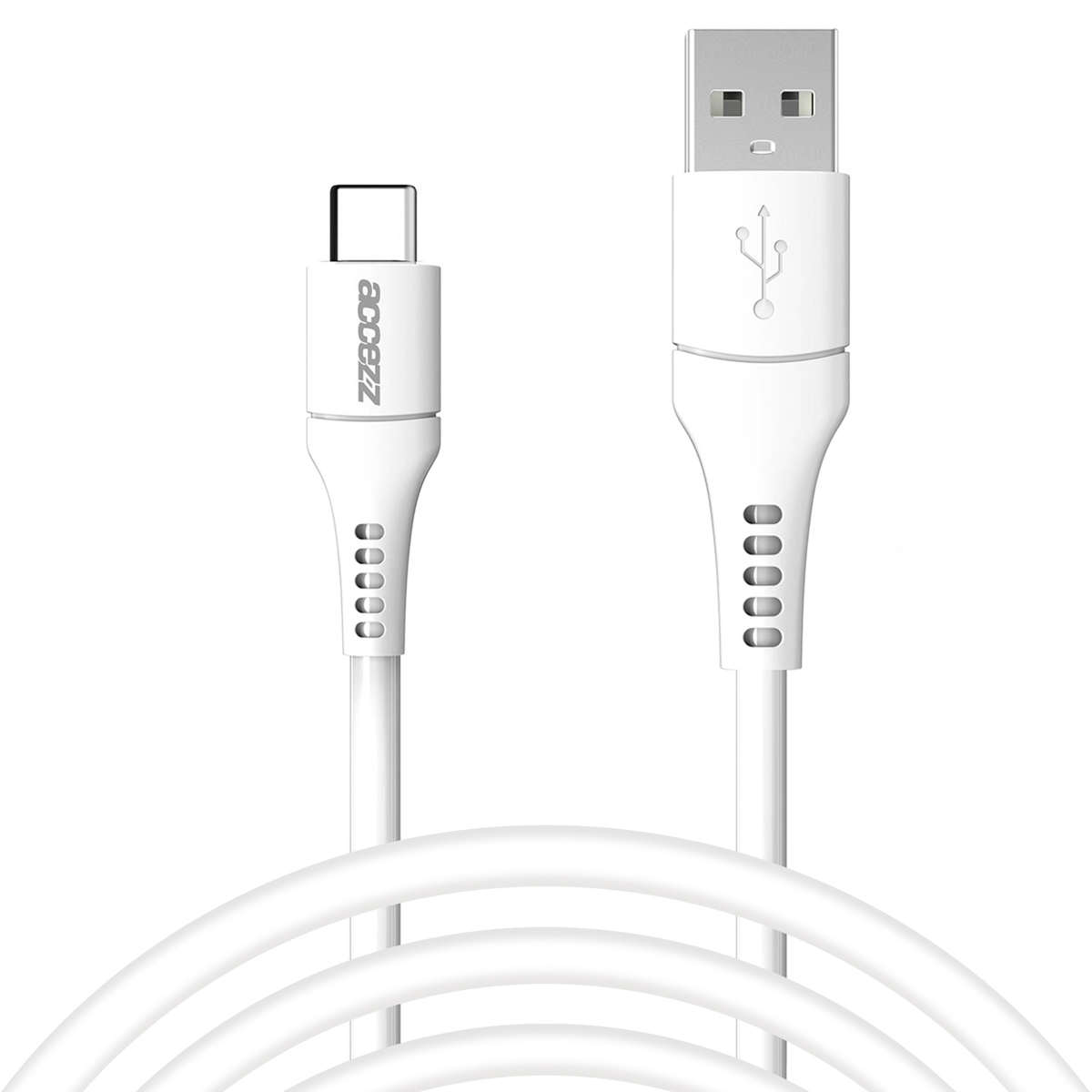 Accezz USB-C naar USB kabel - 2 meter - Wit - Afbeelding 2
