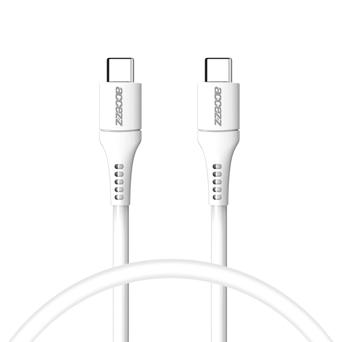 Accezz USB-C naar USB-C kabel – 0,2 meter – Wit