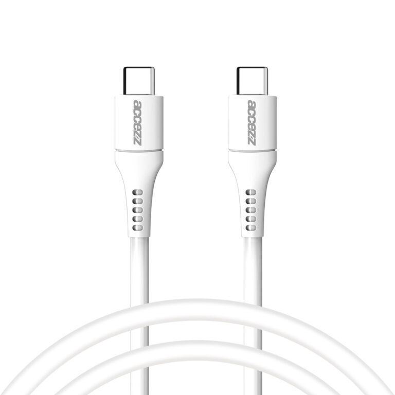 Accezz USB-C naar USB-C kabel - 1 meter - Wit - Afbeelding 7