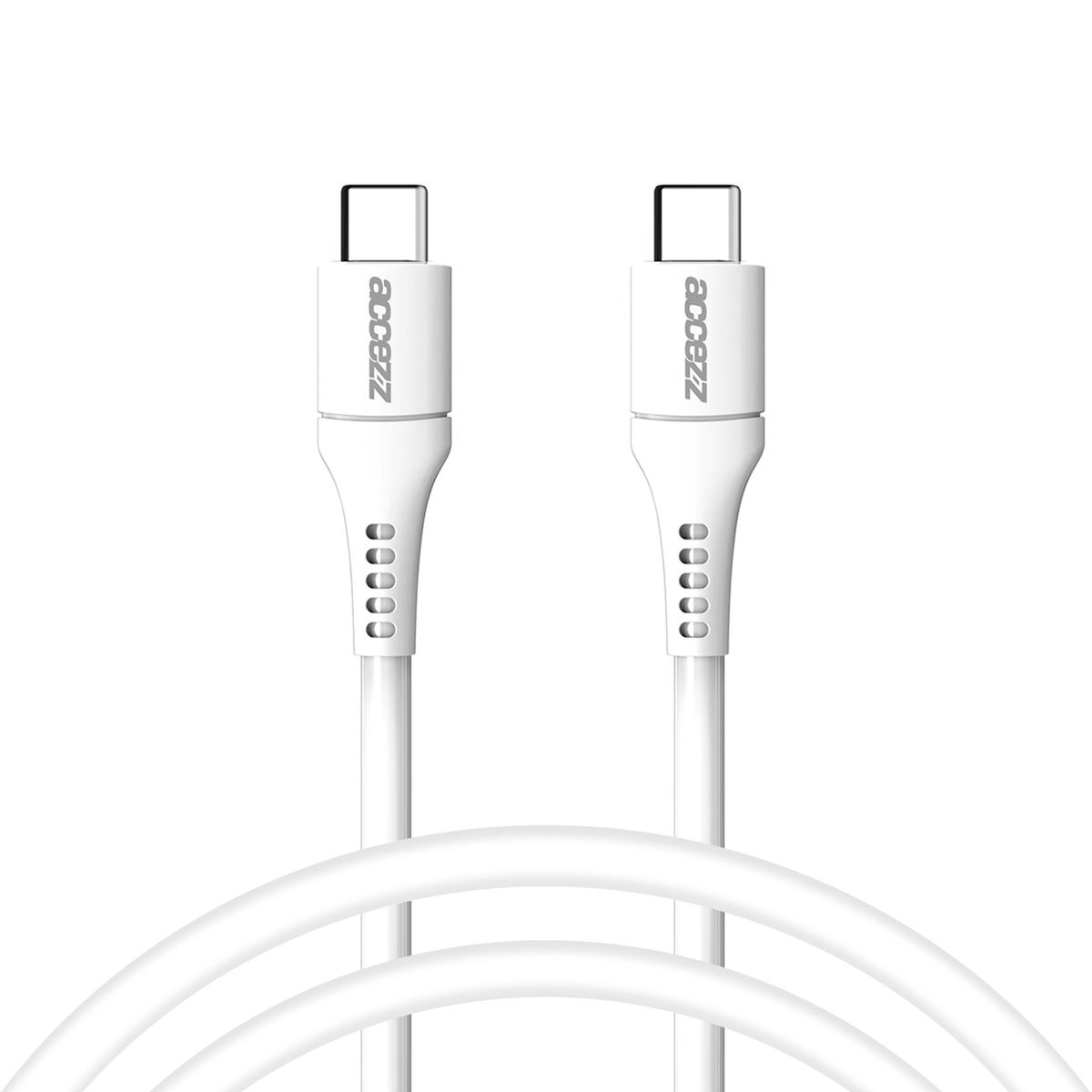 Accezz USB-C naar USB-C kabel – 1 meter – Wit