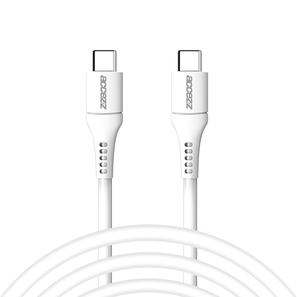 Accezz USB-C naar USB-C kabel – 2 meter – Wit