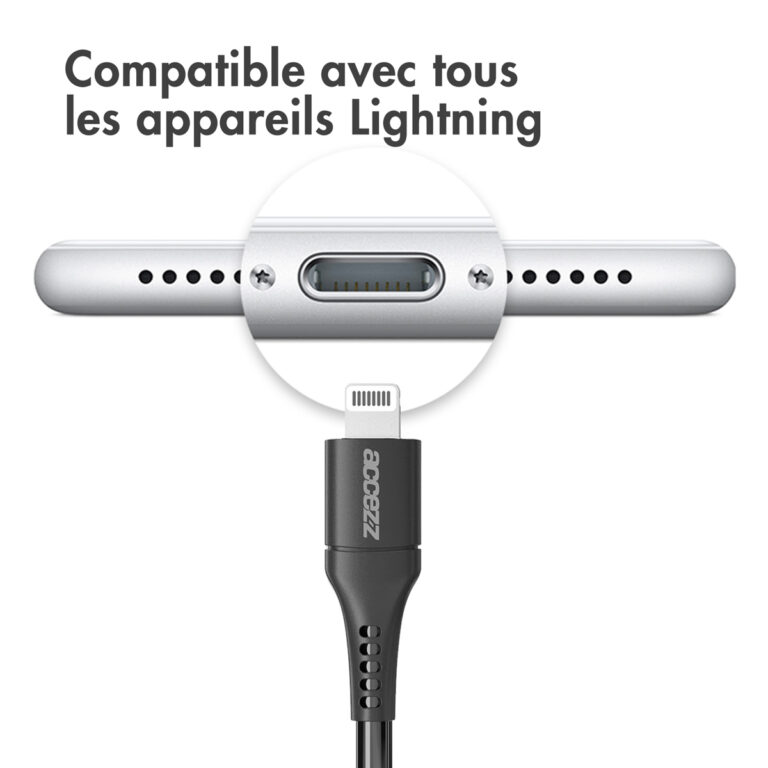 Accezz Lightning naar USB-C kabel - MFi certificering - 1 meter - Zwart - Afbeelding 8