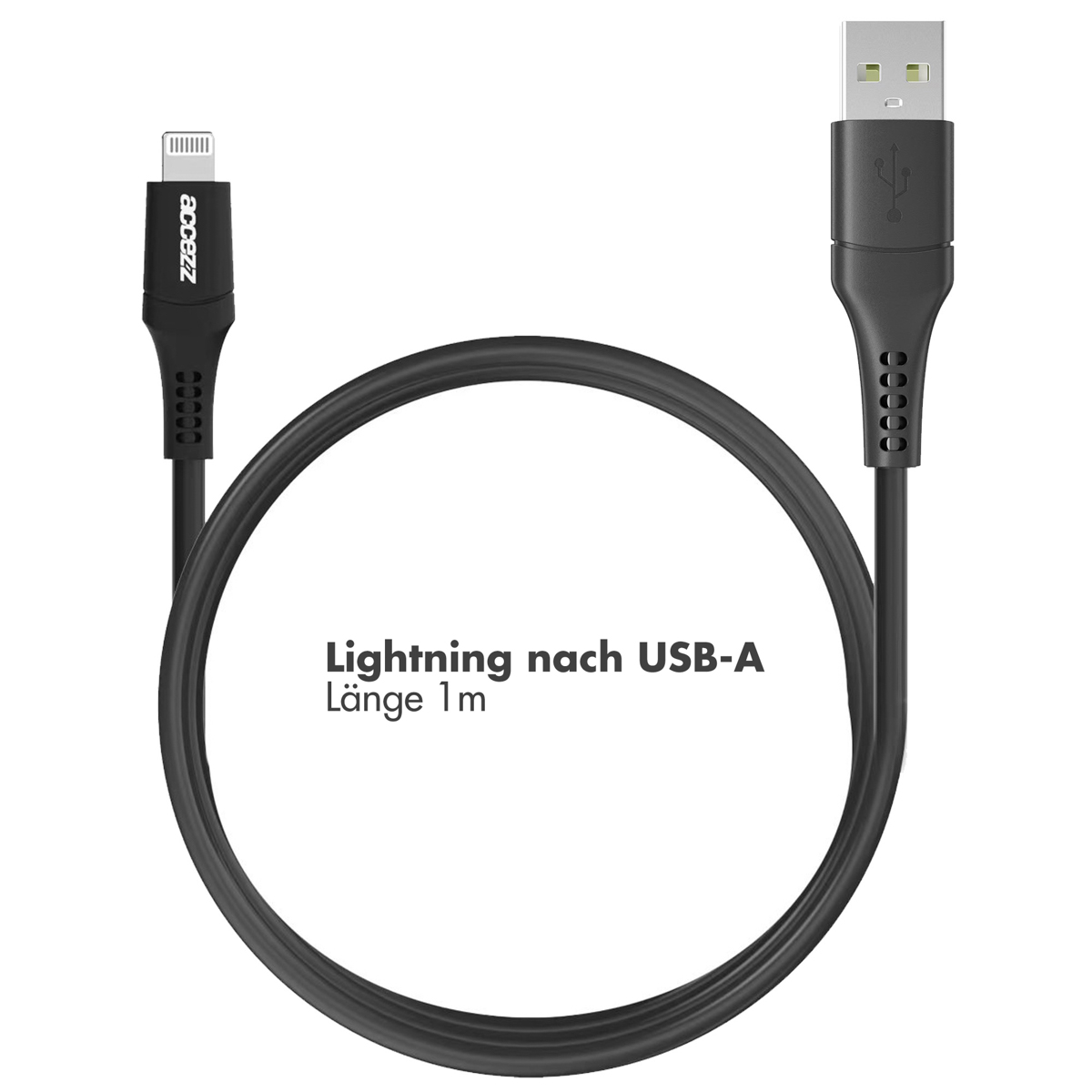 Accezz Lightning naar USB kabel - MFi certificering - 1 meter - Zwart - Afbeelding 10