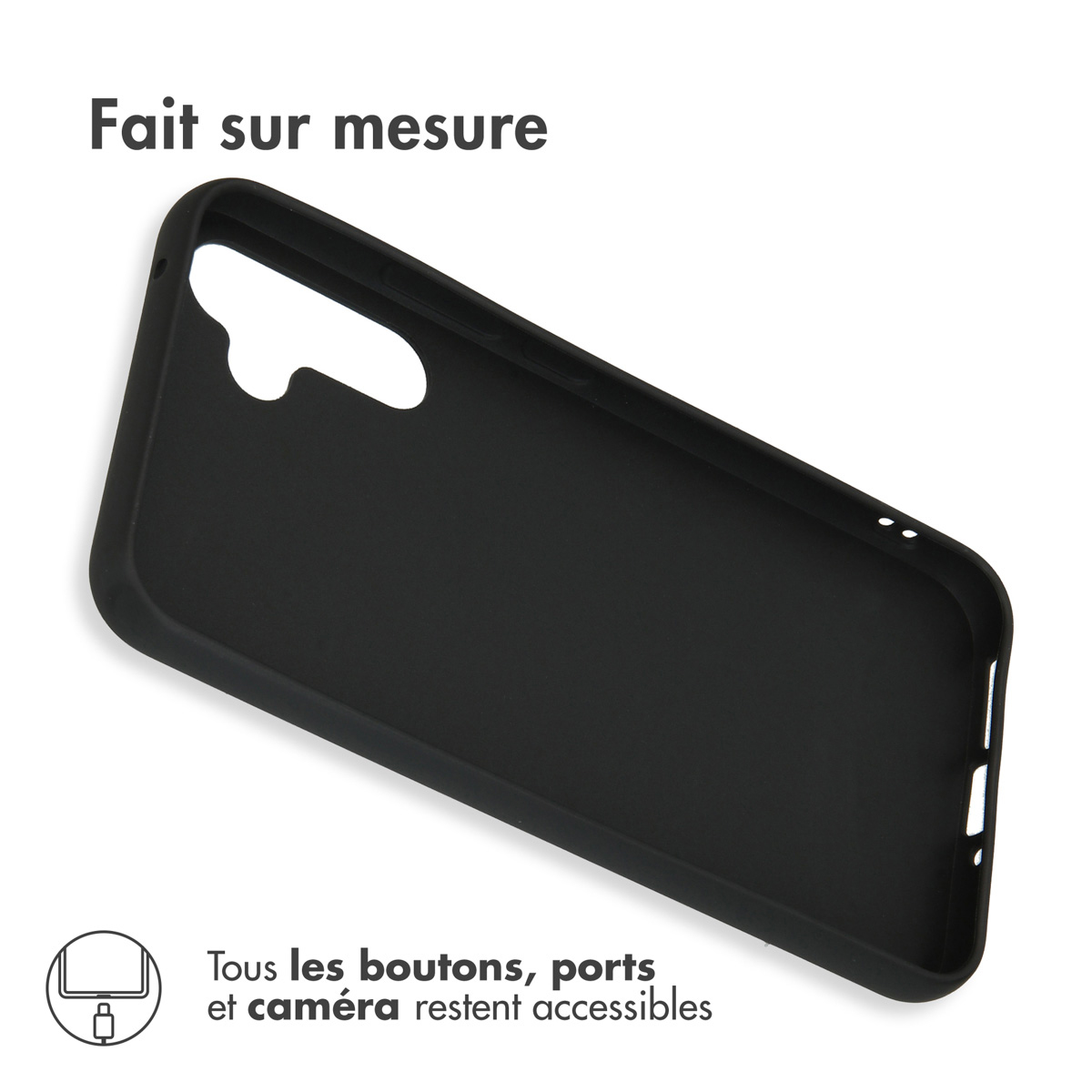 Accezz Color Backcover Samsung Galaxy A34 (5G) - Zwart - Afbeelding 8