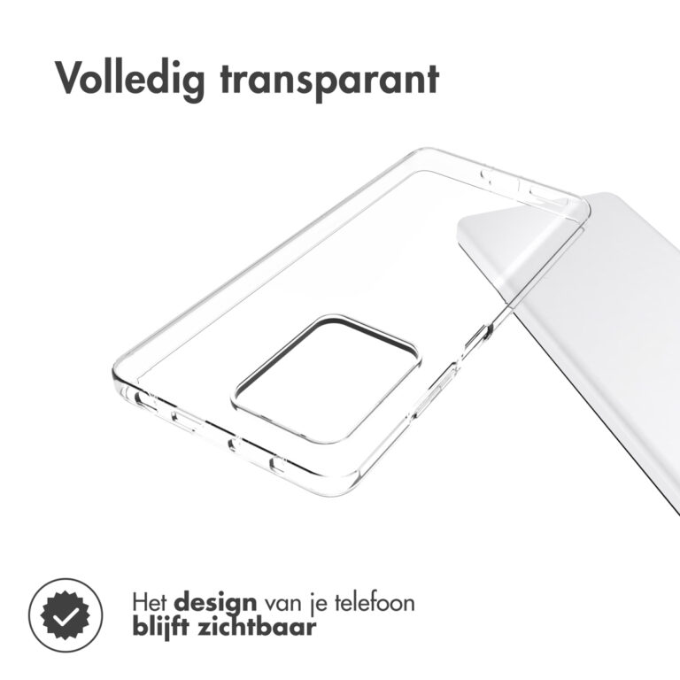 Accezz Clear Backcover Xiaomi Redmi Note 12 Pro Plus - Transparant - Afbeelding 4