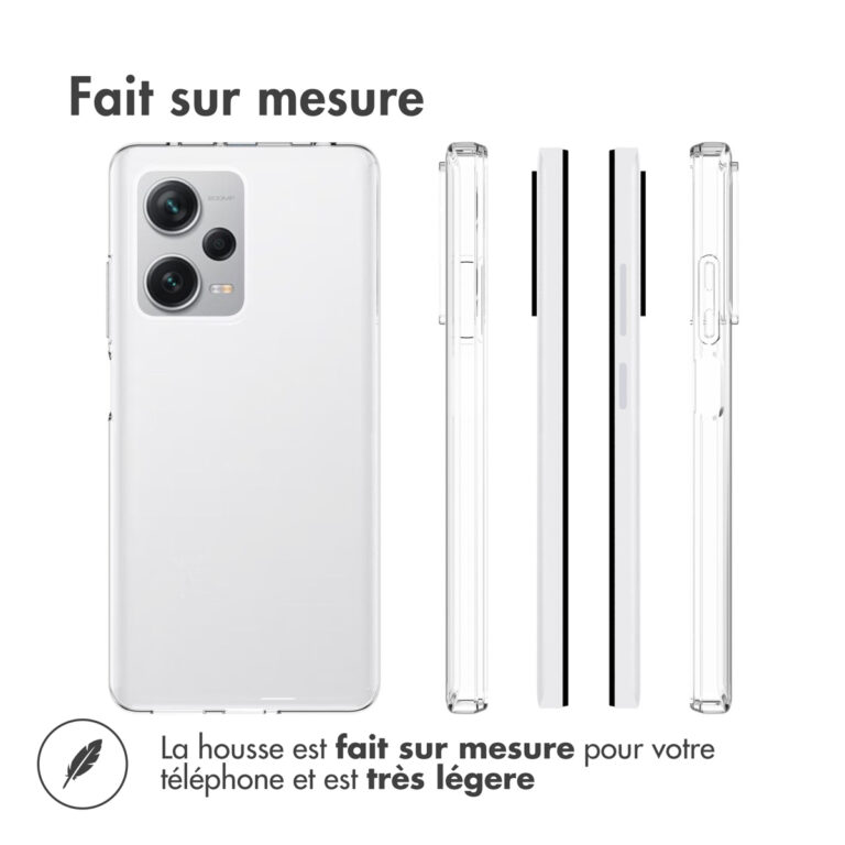 Accezz Clear Backcover Xiaomi Redmi Note 12 Pro Plus - Transparant - Afbeelding 6