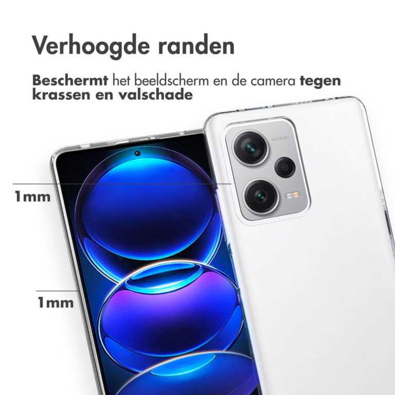 Accezz Clear Backcover Xiaomi Redmi Note 12 Pro Plus - Transparant - Afbeelding 2