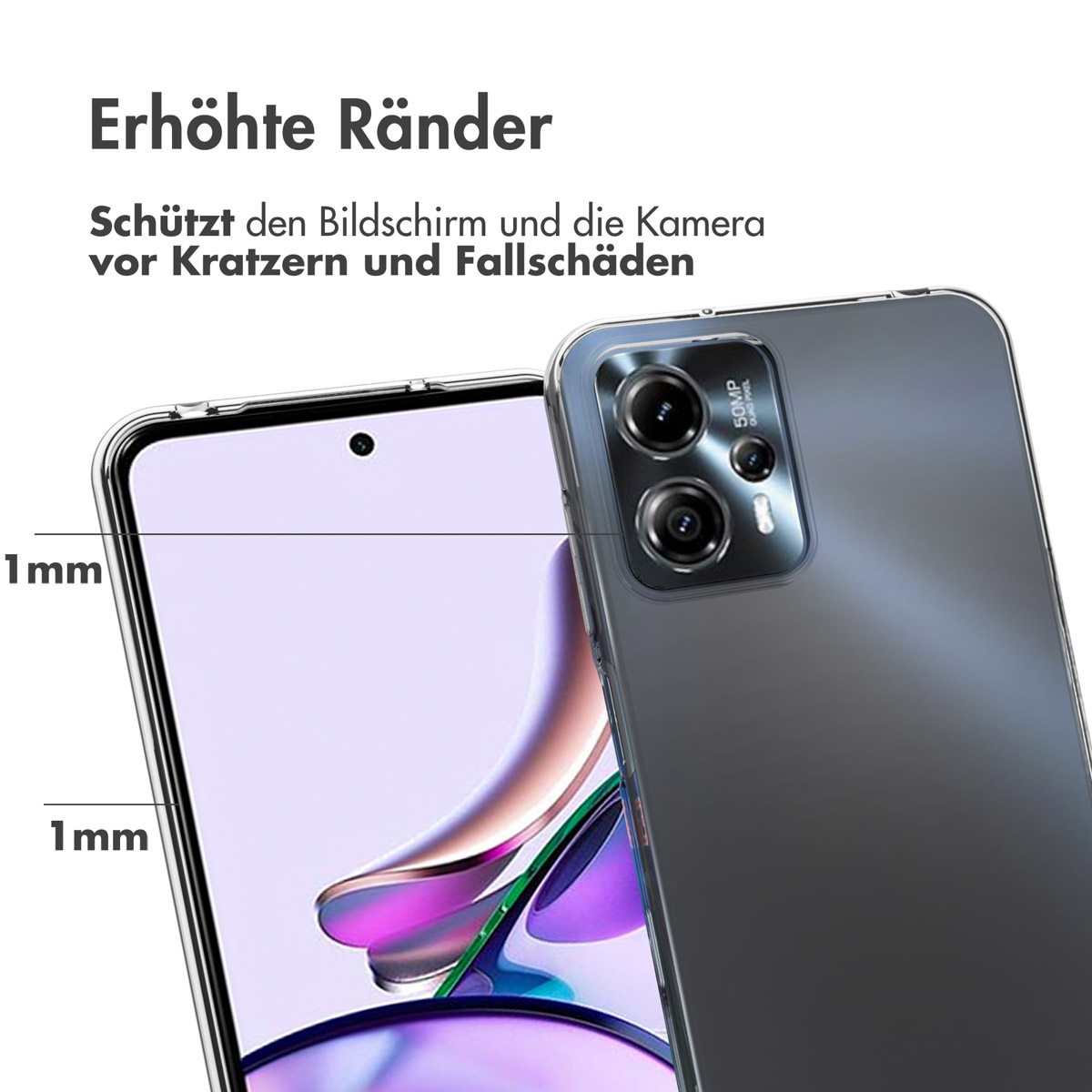 Accezz Clear Backcover Motorola Moto G13 / G23 - Transparant - Afbeelding 7