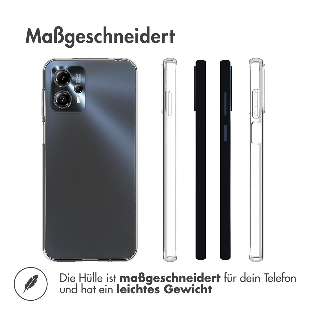 Accezz Clear Backcover Motorola Moto G13 / G23 - Transparant - Afbeelding 10