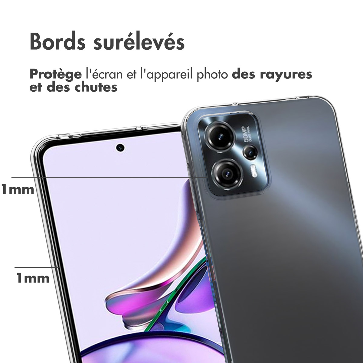 Accezz Clear Backcover Motorola Moto G13 / G23 - Transparant - Afbeelding 8