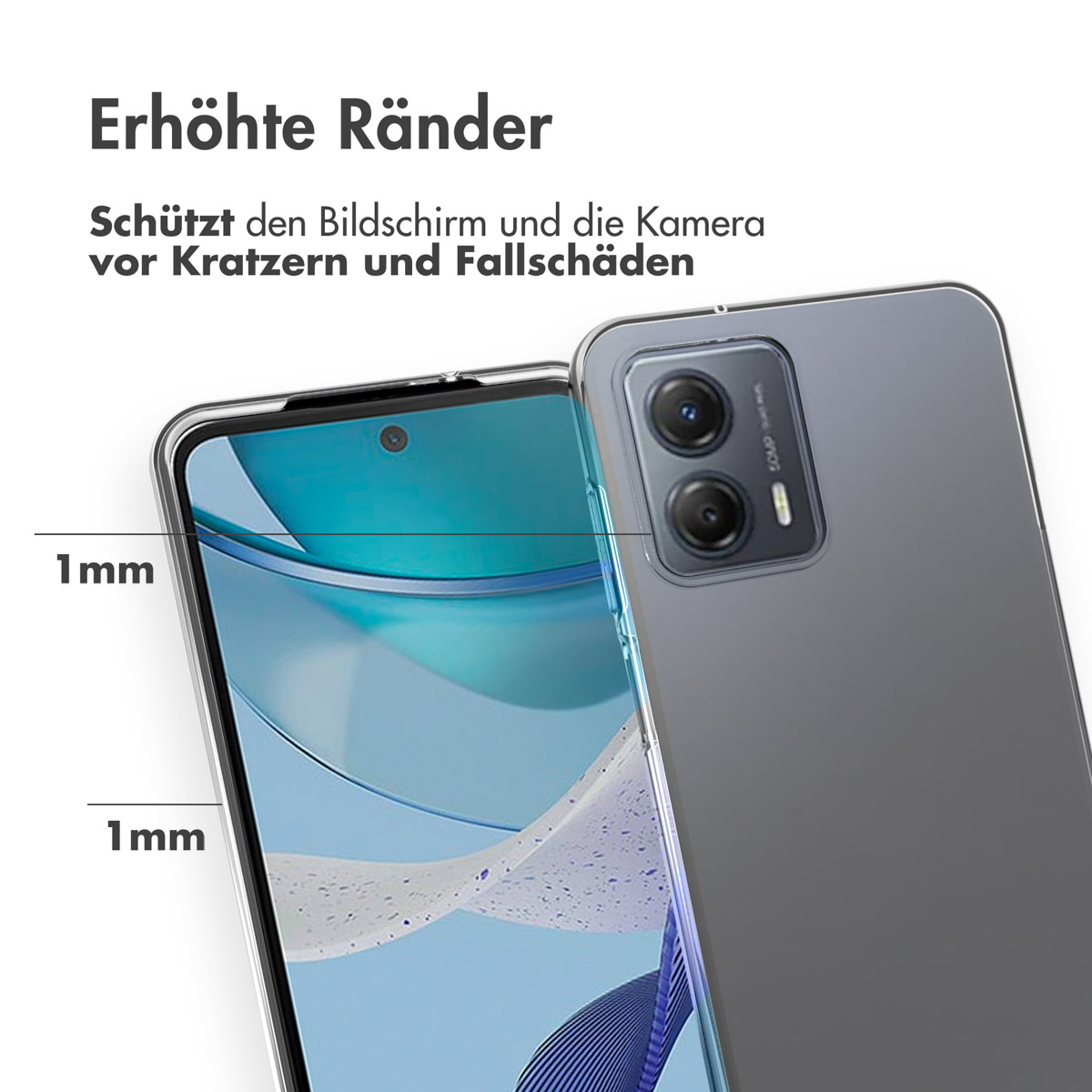 Accezz Clear Backcover Motorola Moto G53 - Transparant - Afbeelding 7