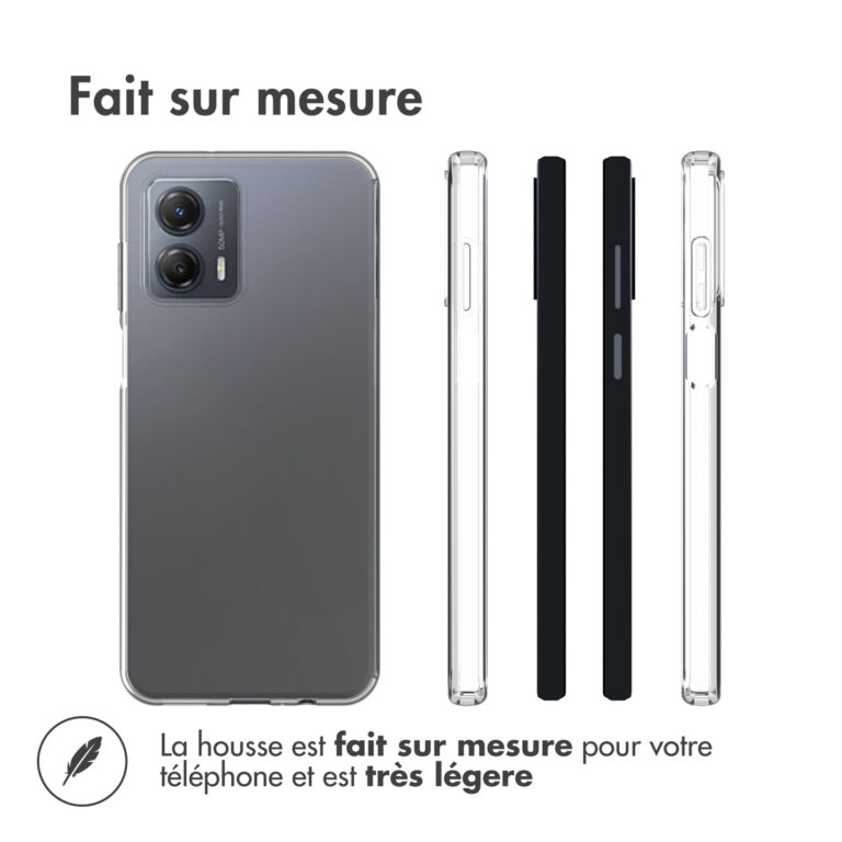 Accezz Clear Backcover Motorola Moto G53 - Transparant - Afbeelding 6