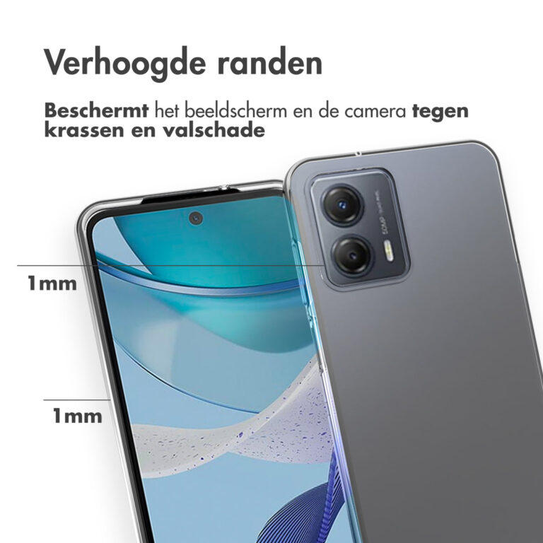 Accezz Clear Backcover Motorola Moto G53 - Transparant - Afbeelding 3