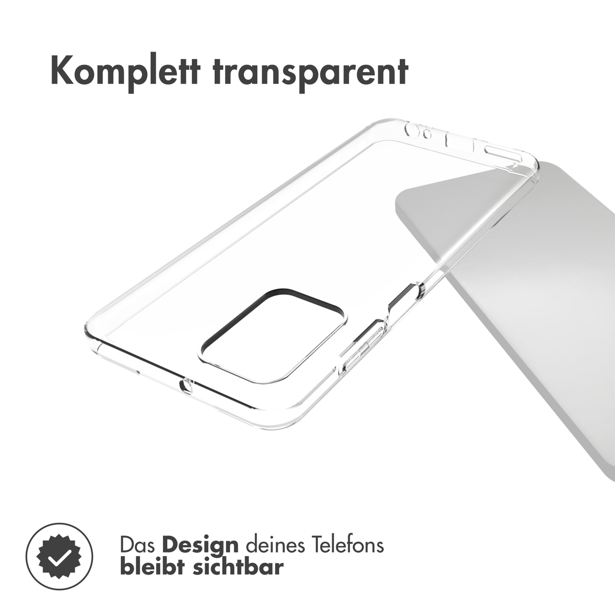 Accezz Clear Backcover Motorola Moto G73 - Transparant - Afbeelding 4