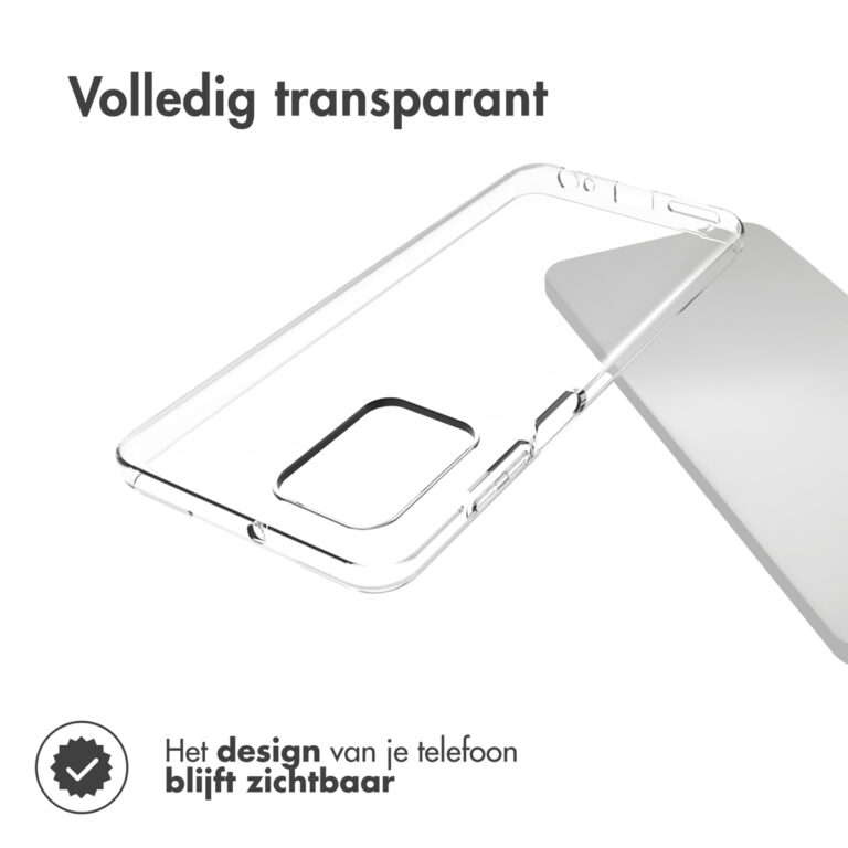 Accezz Clear Backcover Motorola Moto G73 - Transparant - Afbeelding 4