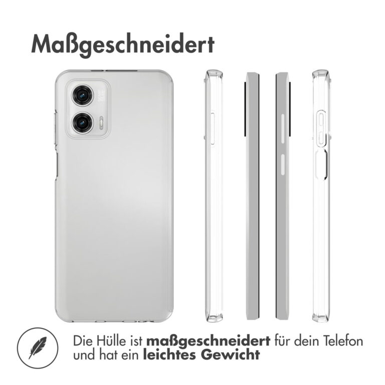 Accezz Clear Backcover Motorola Moto G73 - Transparant - Afbeelding 10