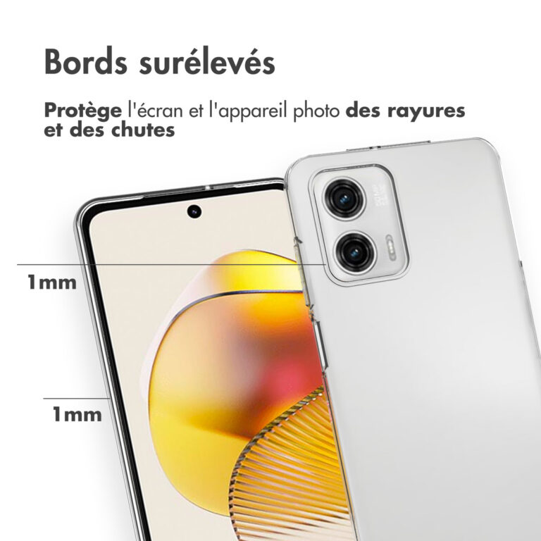 Accezz Clear Backcover Motorola Moto G73 - Transparant - Afbeelding 7