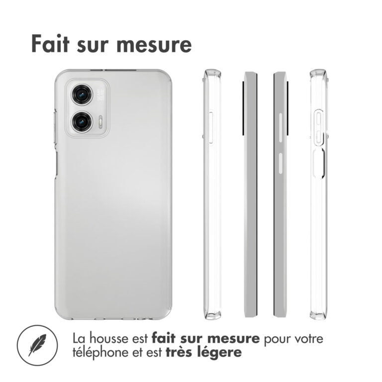 Accezz Clear Backcover Motorola Moto G73 - Transparant - Afbeelding 6