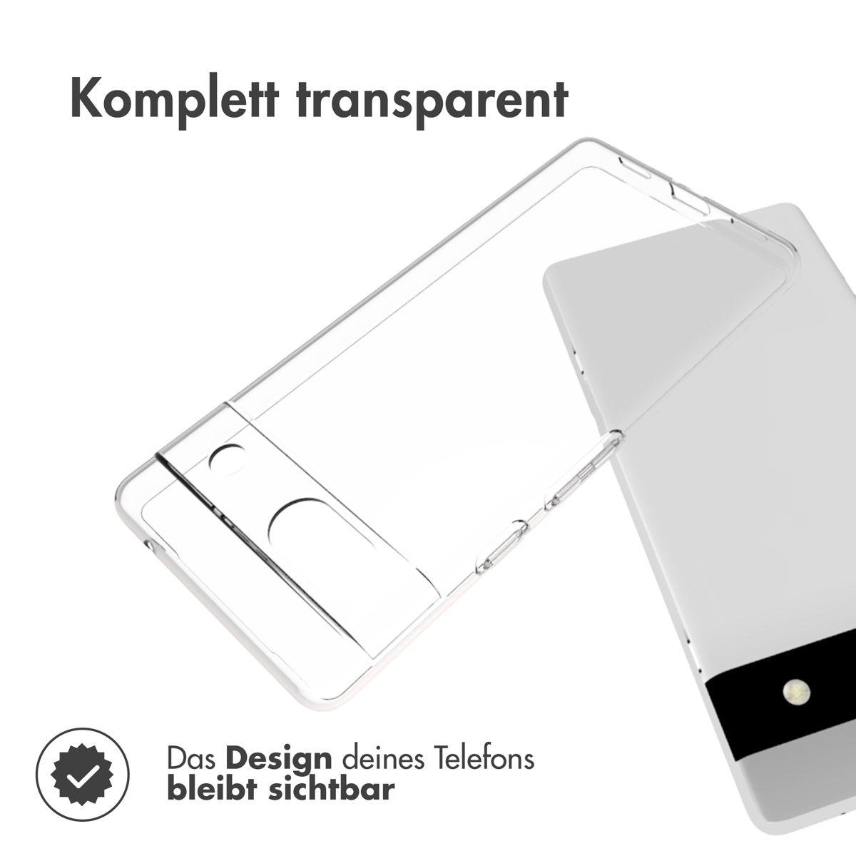 Accezz Clear Backcover Google Pixel 7a - Transparant - Afbeelding 5
