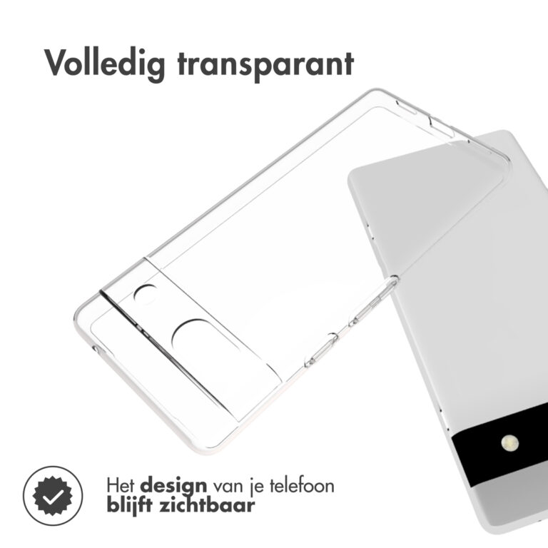 Accezz Clear Backcover Google Pixel 7a - Transparant - Afbeelding 5