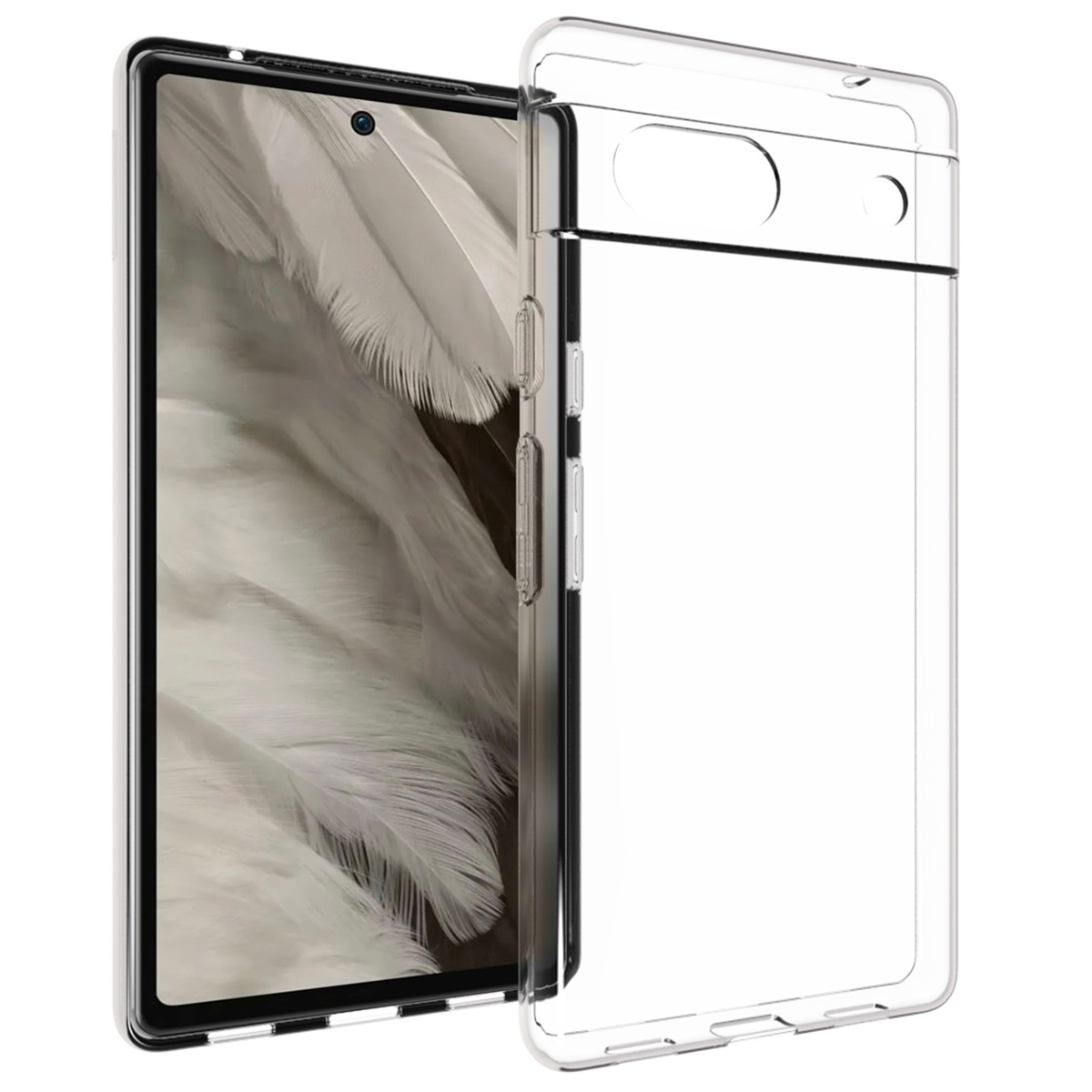 Accezz Clear Backcover Google Pixel 7a - Transparant - Afbeelding 2