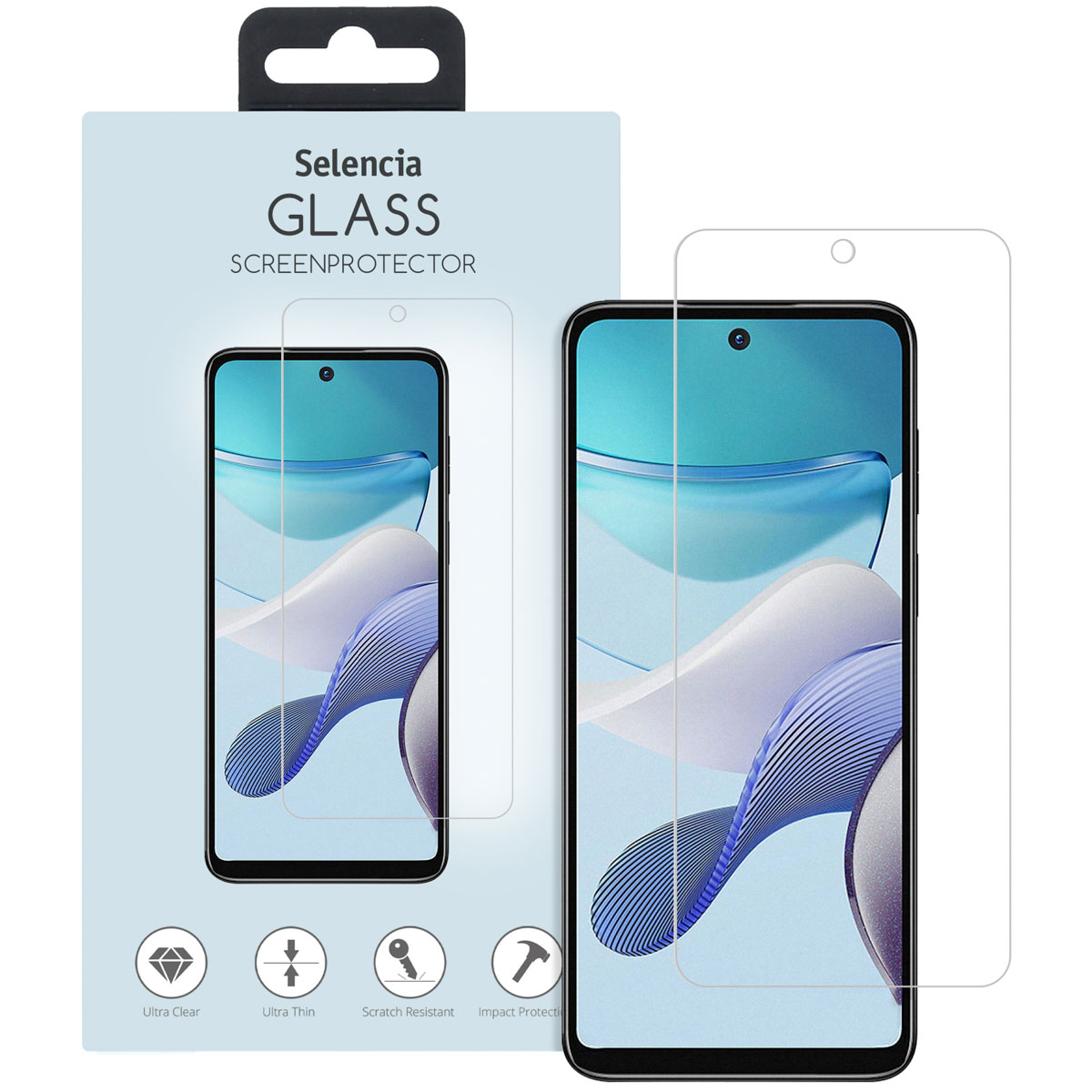 Selencia Gehard Glas Screenprotector Motorola Moto G13 / G23 - Afbeelding 3