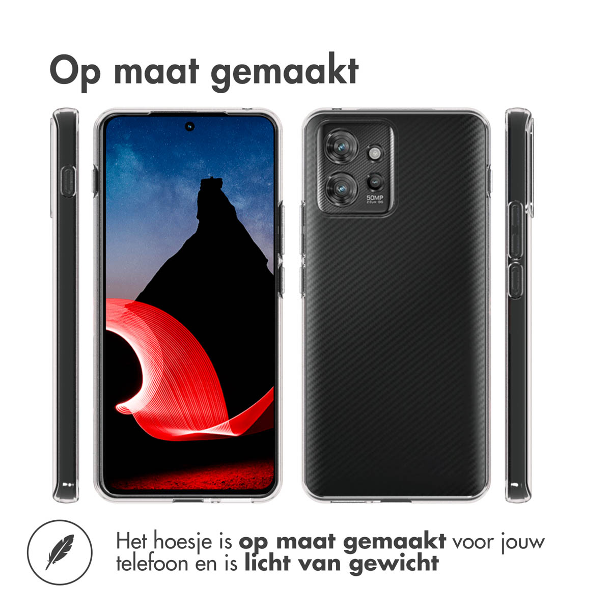 Accezz Clear Backcover Motorola ThinkPhone - Transparant - Afbeelding 10