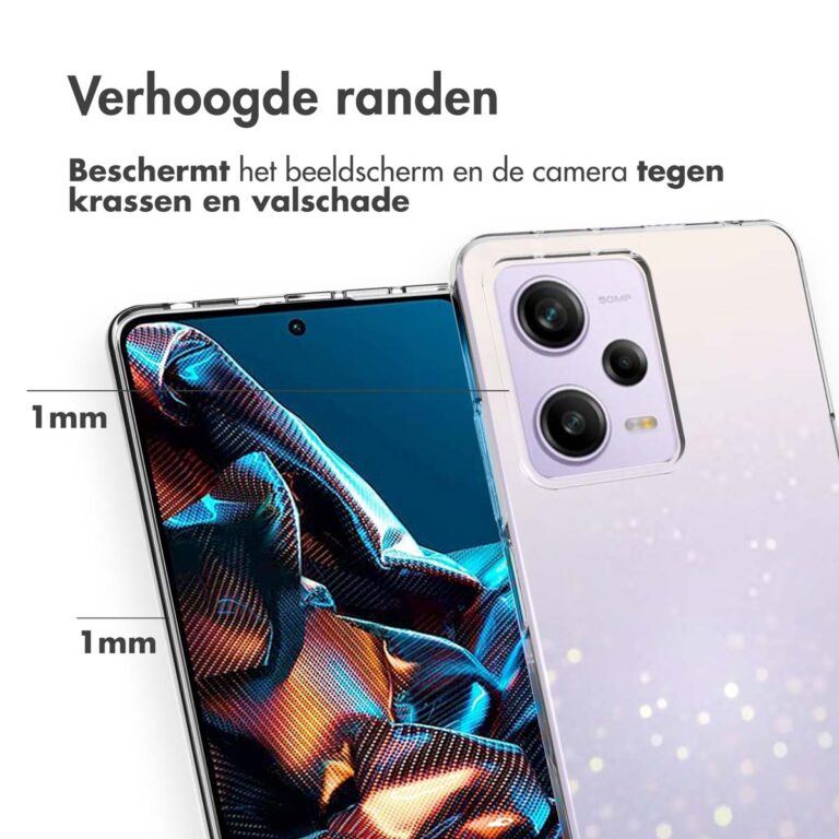 Accezz Clear Backcover Xiaomi Poco X5 Pro 5G - Transparant - Afbeelding 3