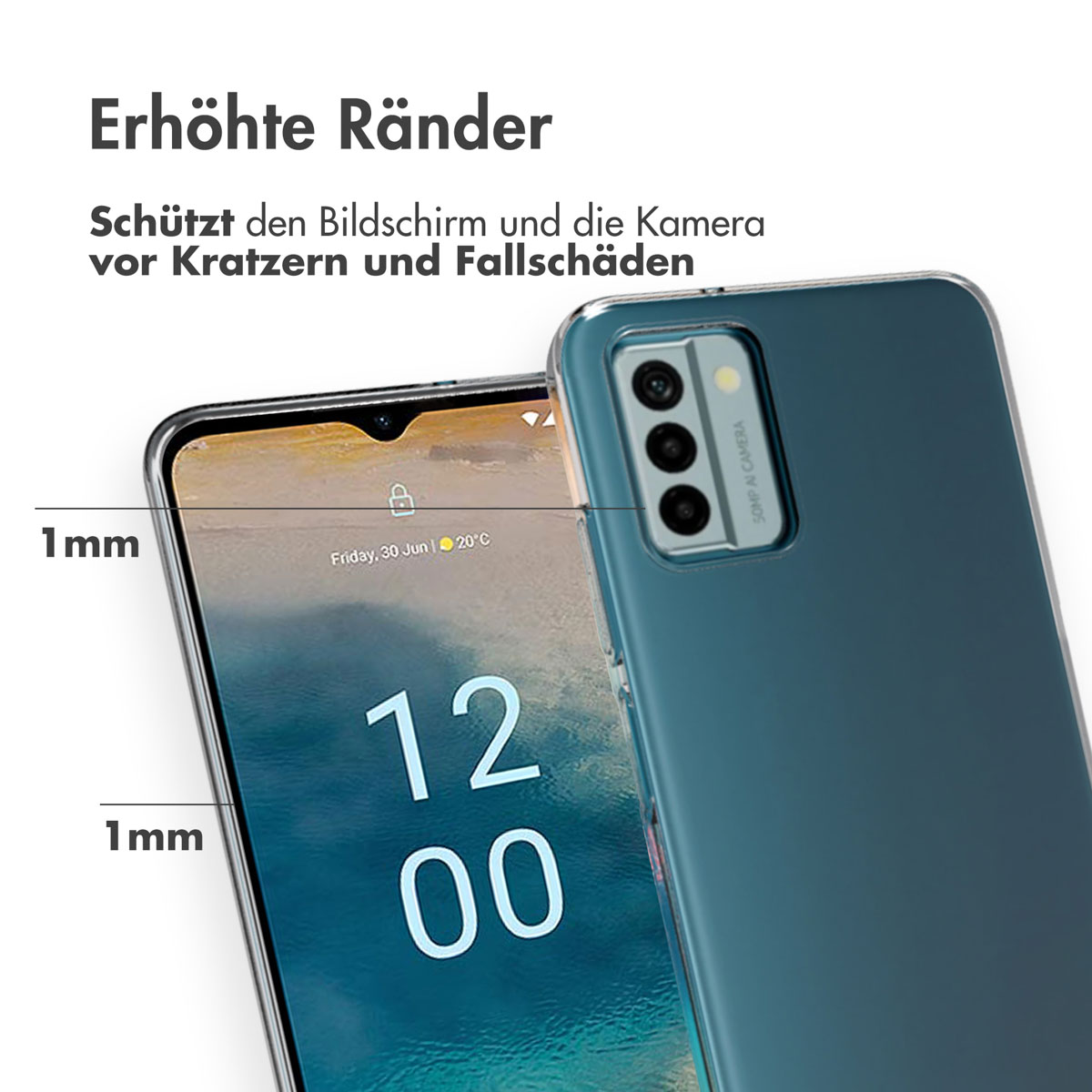 Accezz Clear Backcover Nokia G22 - Transparant - Afbeelding 9