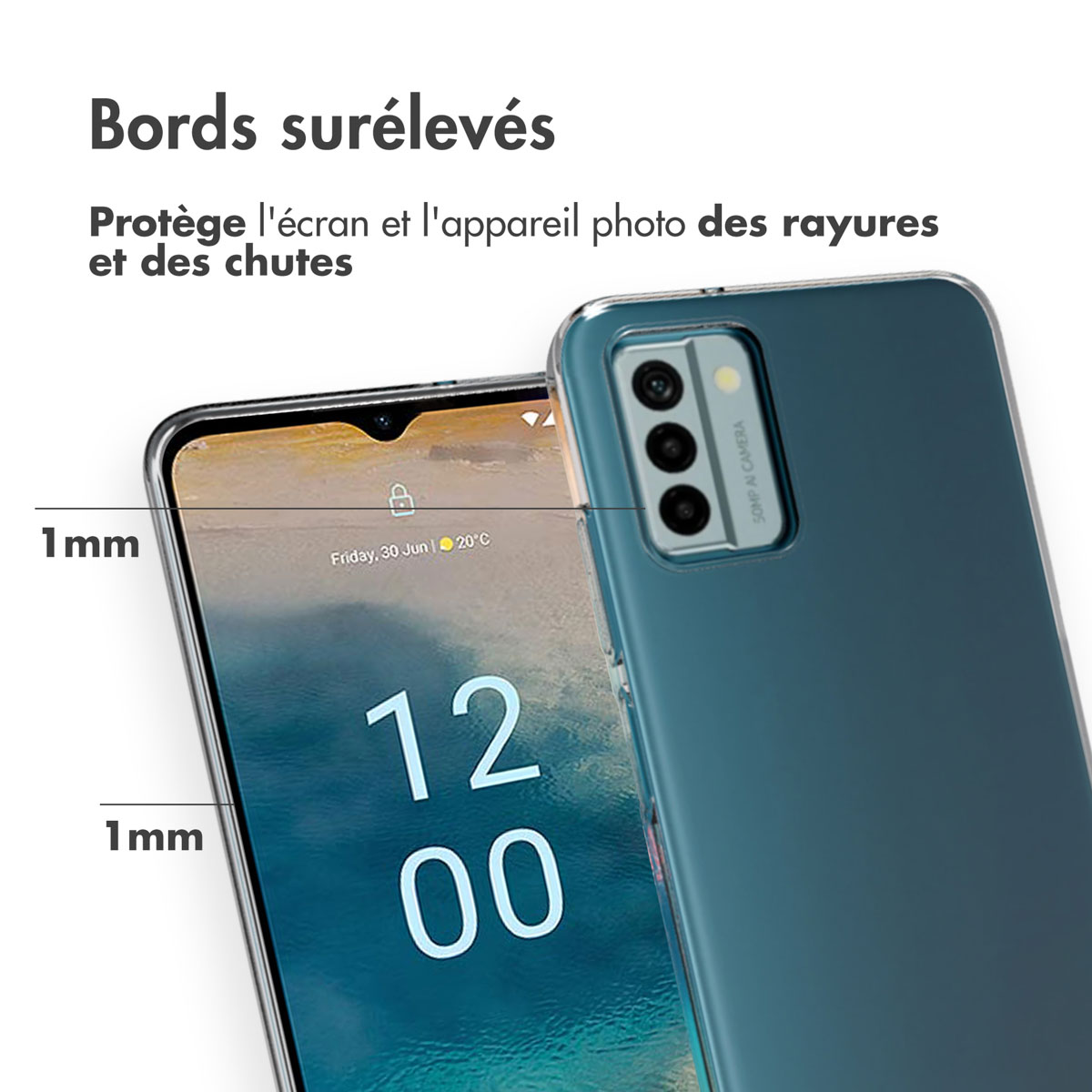 Accezz Clear Backcover Nokia G22 - Transparant - Afbeelding 7