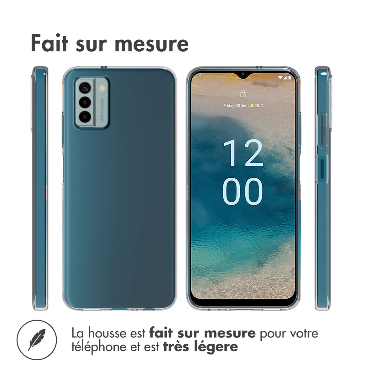 Accezz Clear Backcover Nokia G22 - Transparant - Afbeelding 10