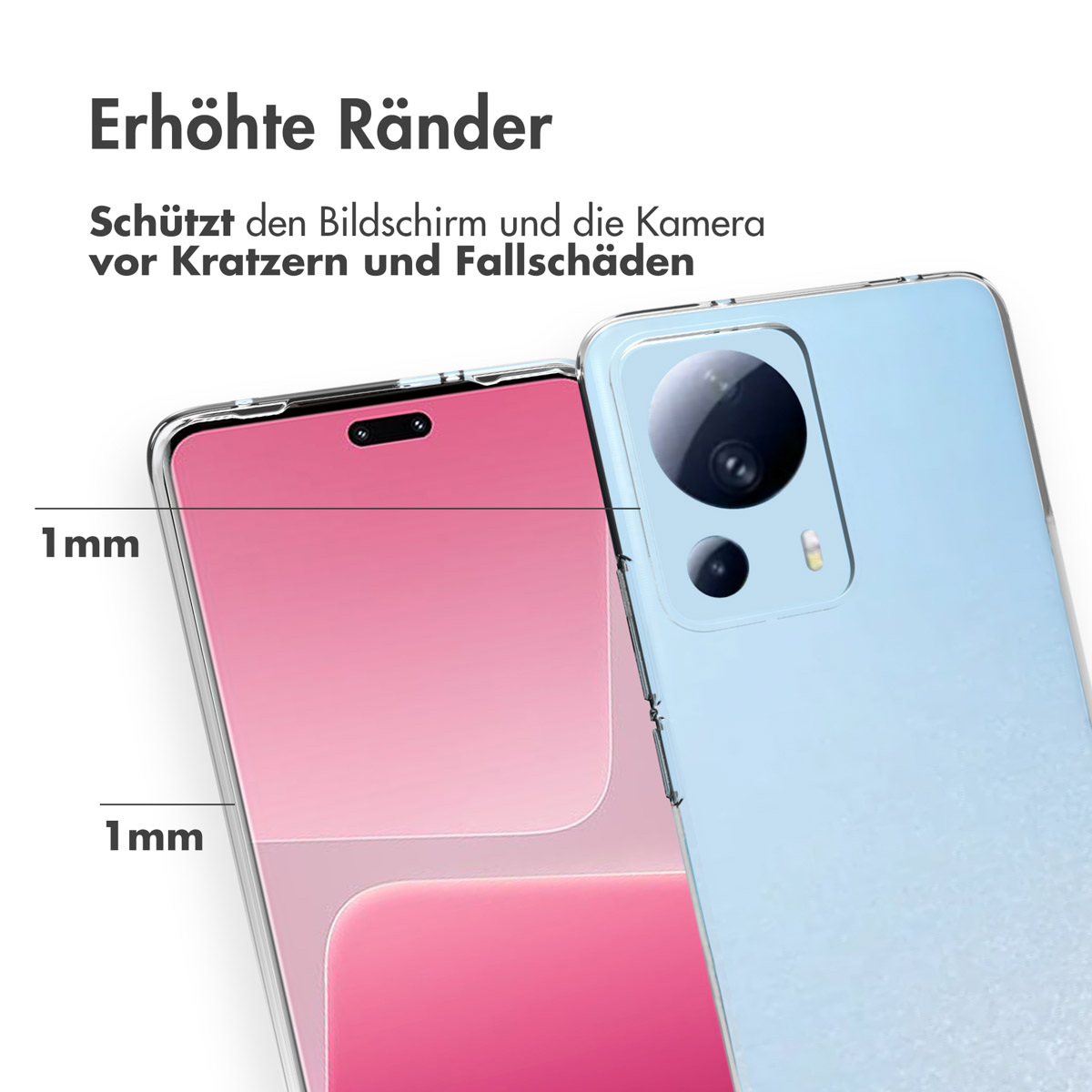 Accezz Clear Backcover Xiaomi 13 Lite - Transparant - Afbeelding 7