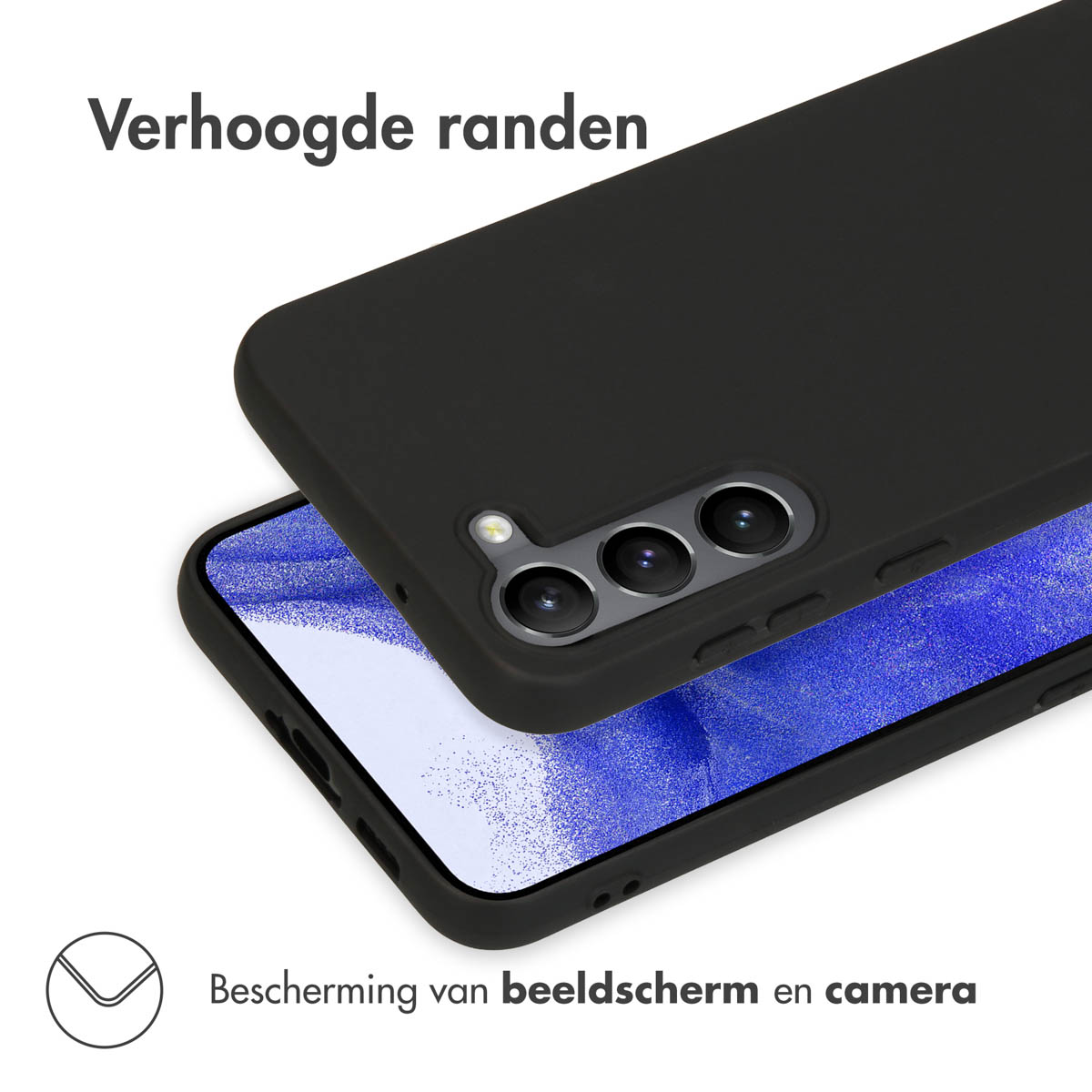 Accezz Color Backcover Samsung Galaxy S23 Plus - Zwart - Afbeelding 6