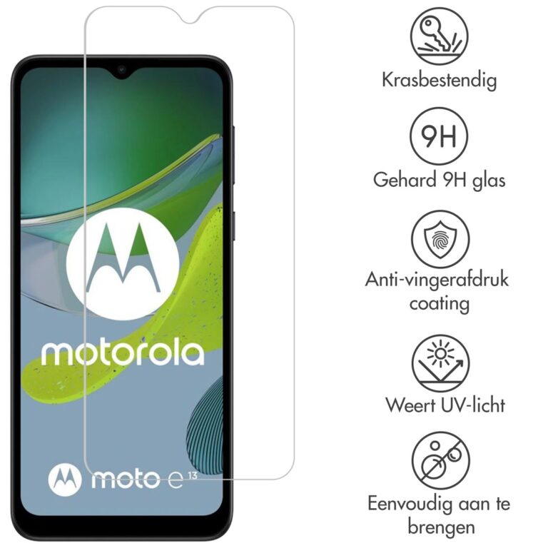 Selencia Gehard Glas Screenprotector Motorola Moto E13 - Afbeelding 9