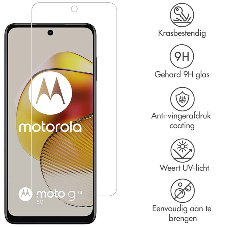 Selencia Gehard Glas Screenprotector Motorola Moto G73 - Afbeelding 9