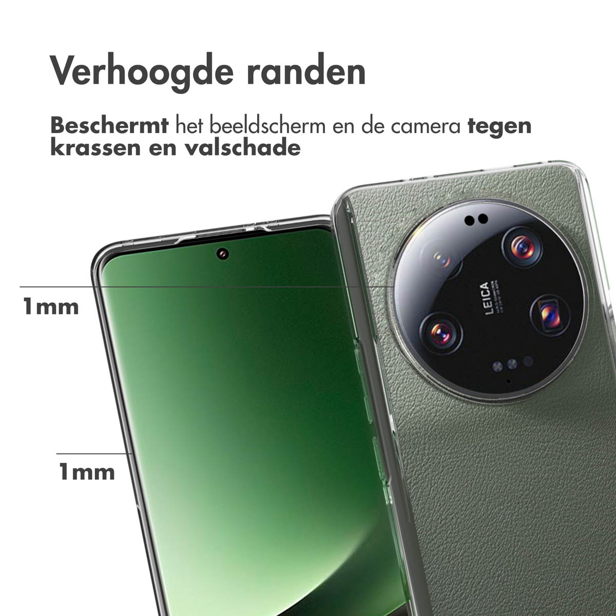 Accezz Clear Backcover Xiaomi 13 Ultra - Transparant - Afbeelding 8