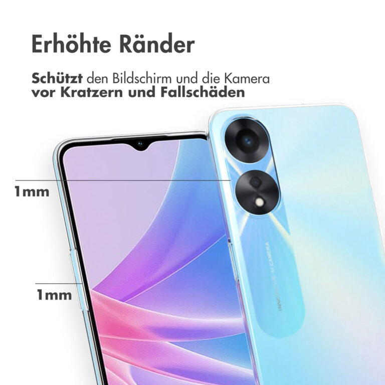 Accezz Clear Backcover Oppo A78 (5G) - Transparant - Afbeelding 8