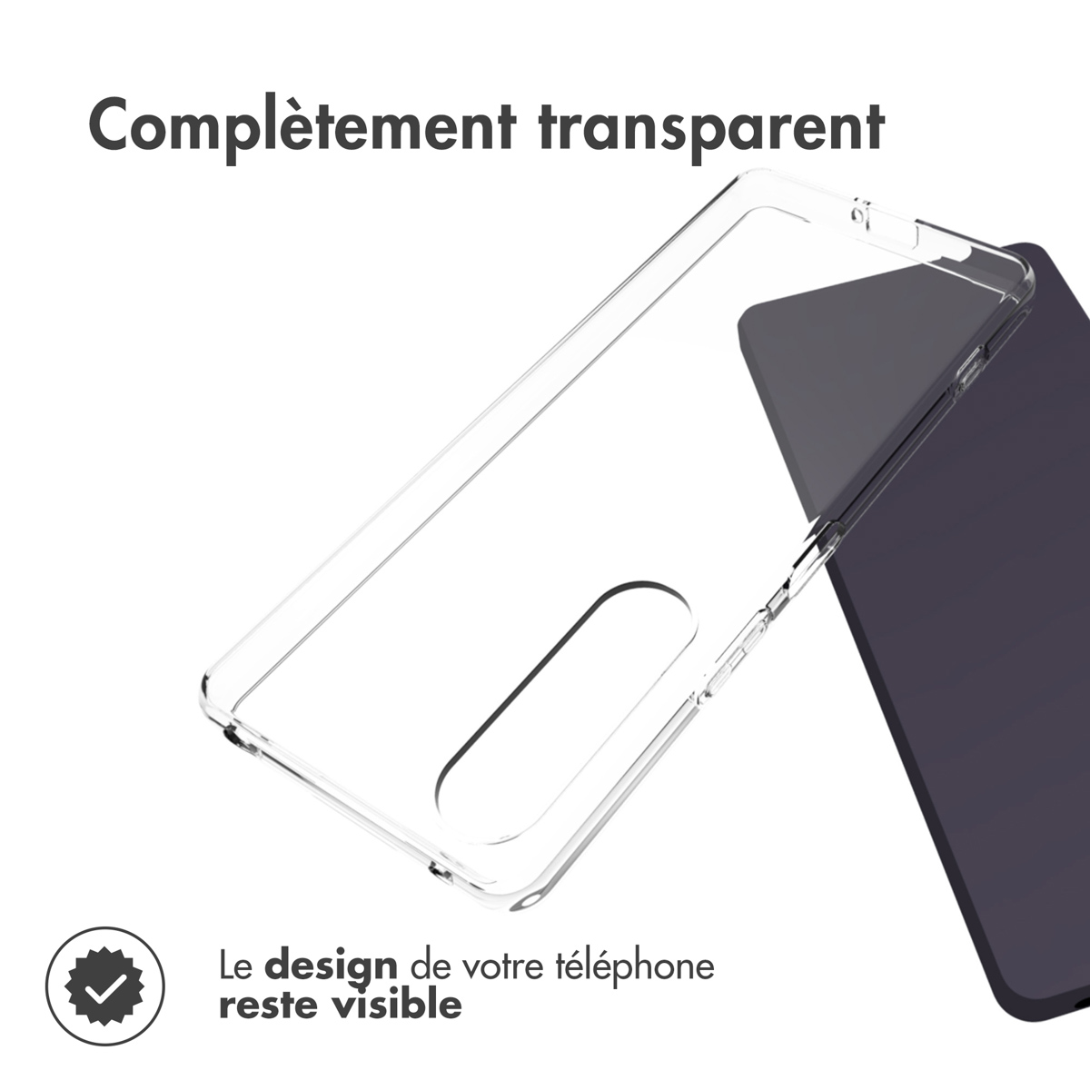 Accezz Clear Backcover Sony Xperia 1 V - Transparant - Afbeelding 6