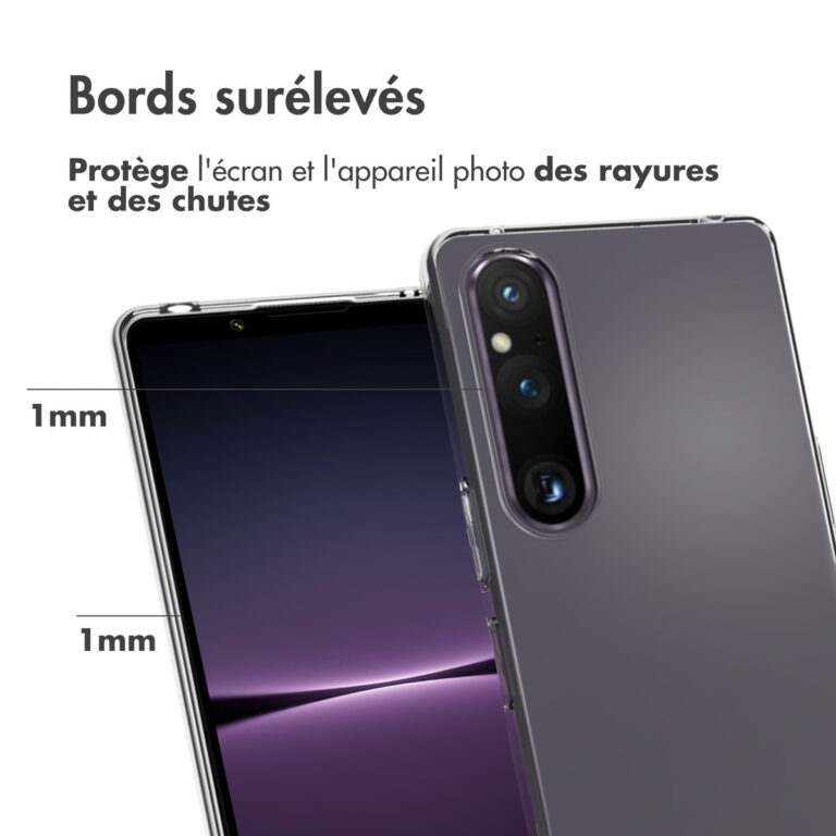 Accezz Clear Backcover Sony Xperia 1V - Transparant - Afbeelding 9