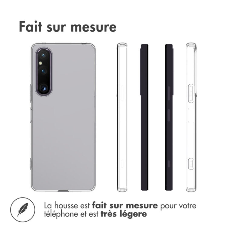 Accezz Clear Backcover Sony Xperia 1V - Transparant - Afbeelding 8
