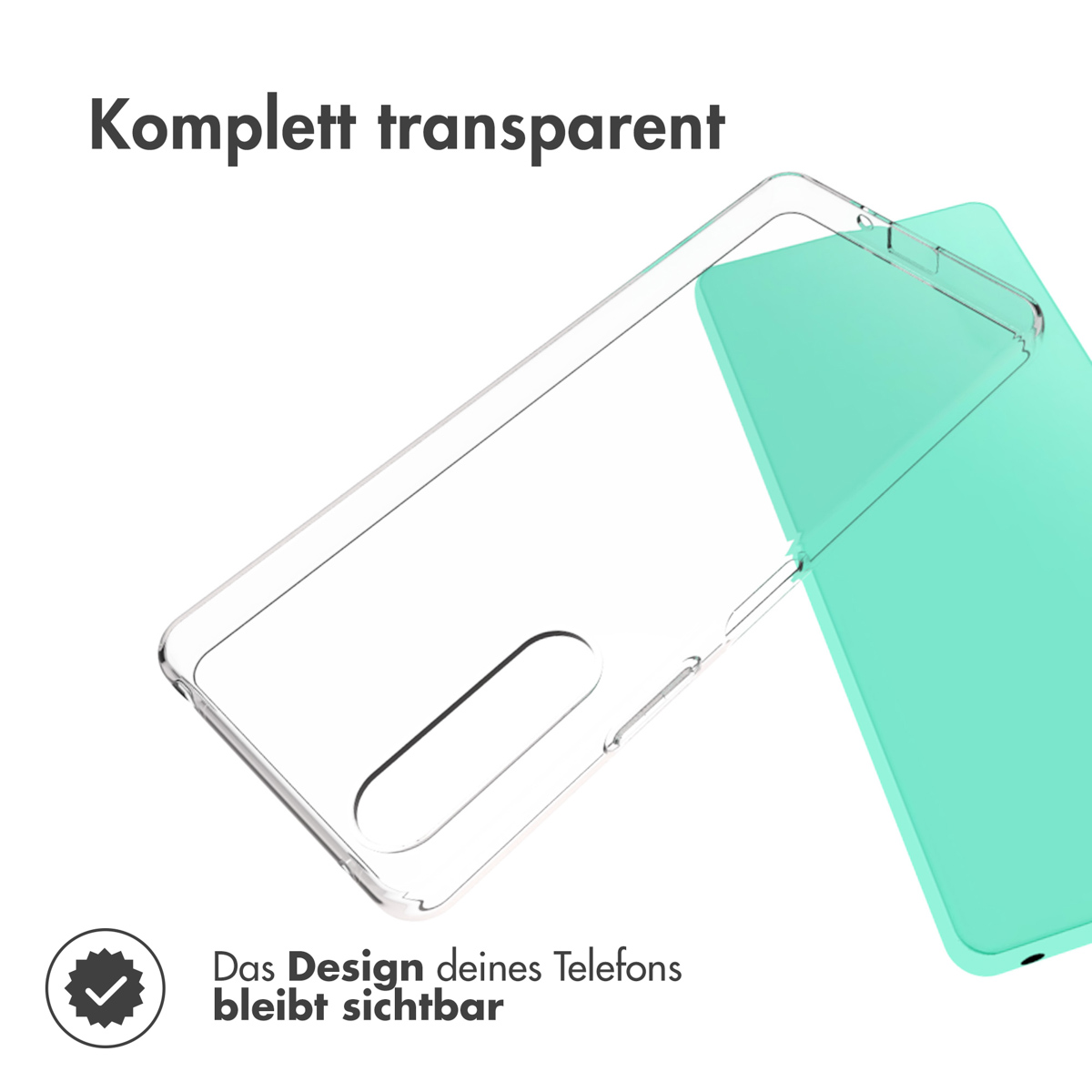 Accezz Clear Backcover Sony Xperia 10 V - Transparant - Afbeelding 5