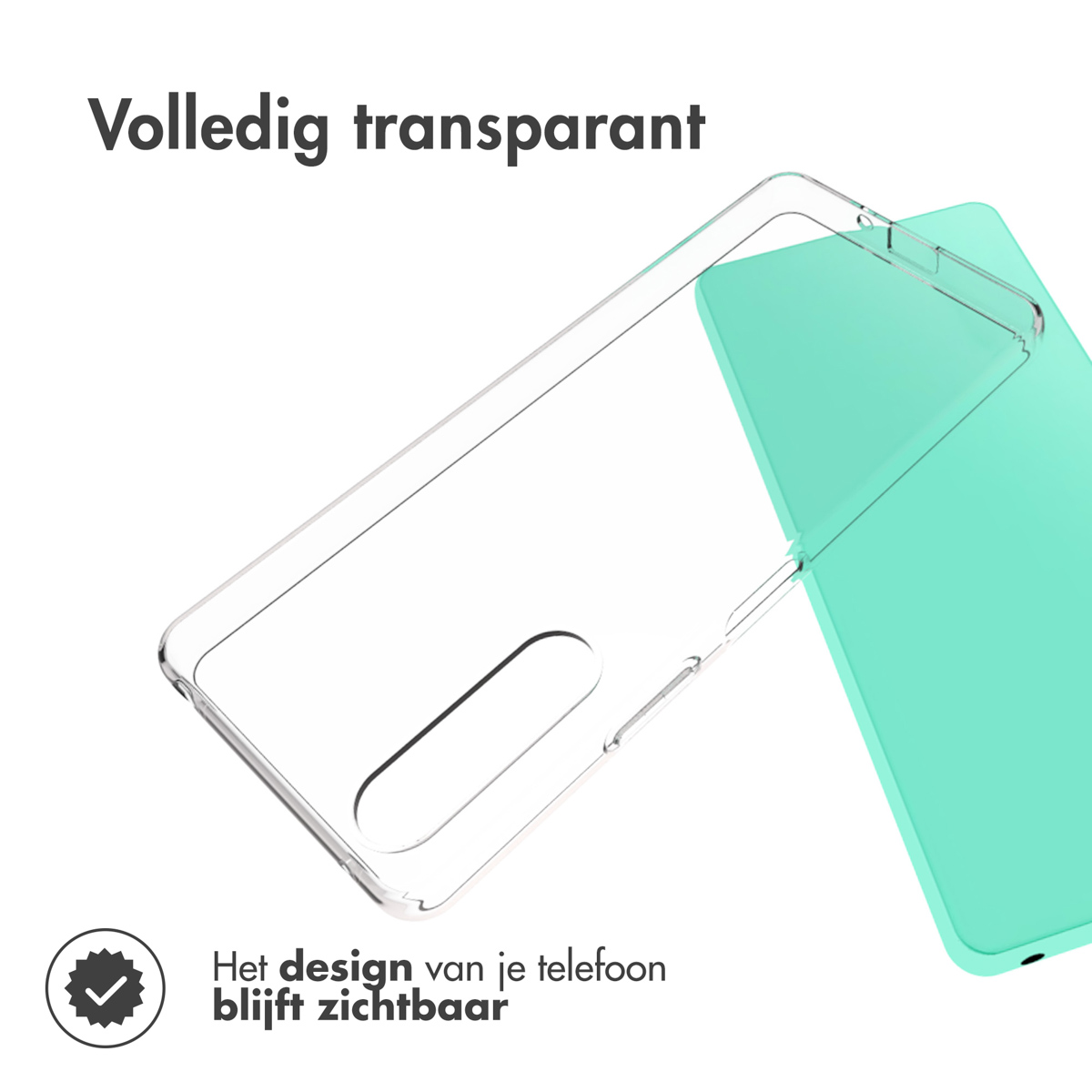 Accezz Clear Backcover Sony Xperia 10 V - Transparant - Afbeelding 4