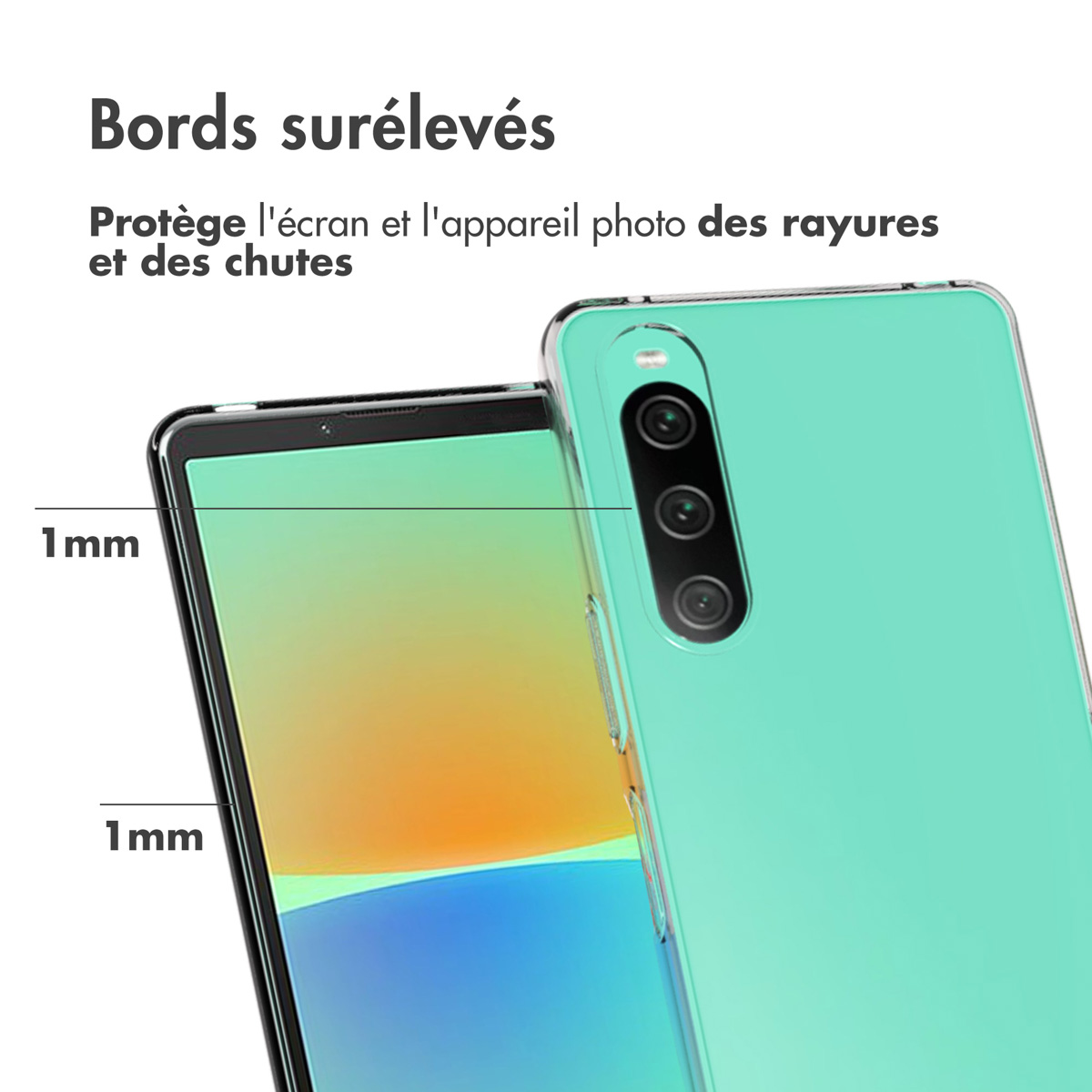 Accezz Clear Backcover Sony Xperia 10 V - Transparant - Afbeelding 8